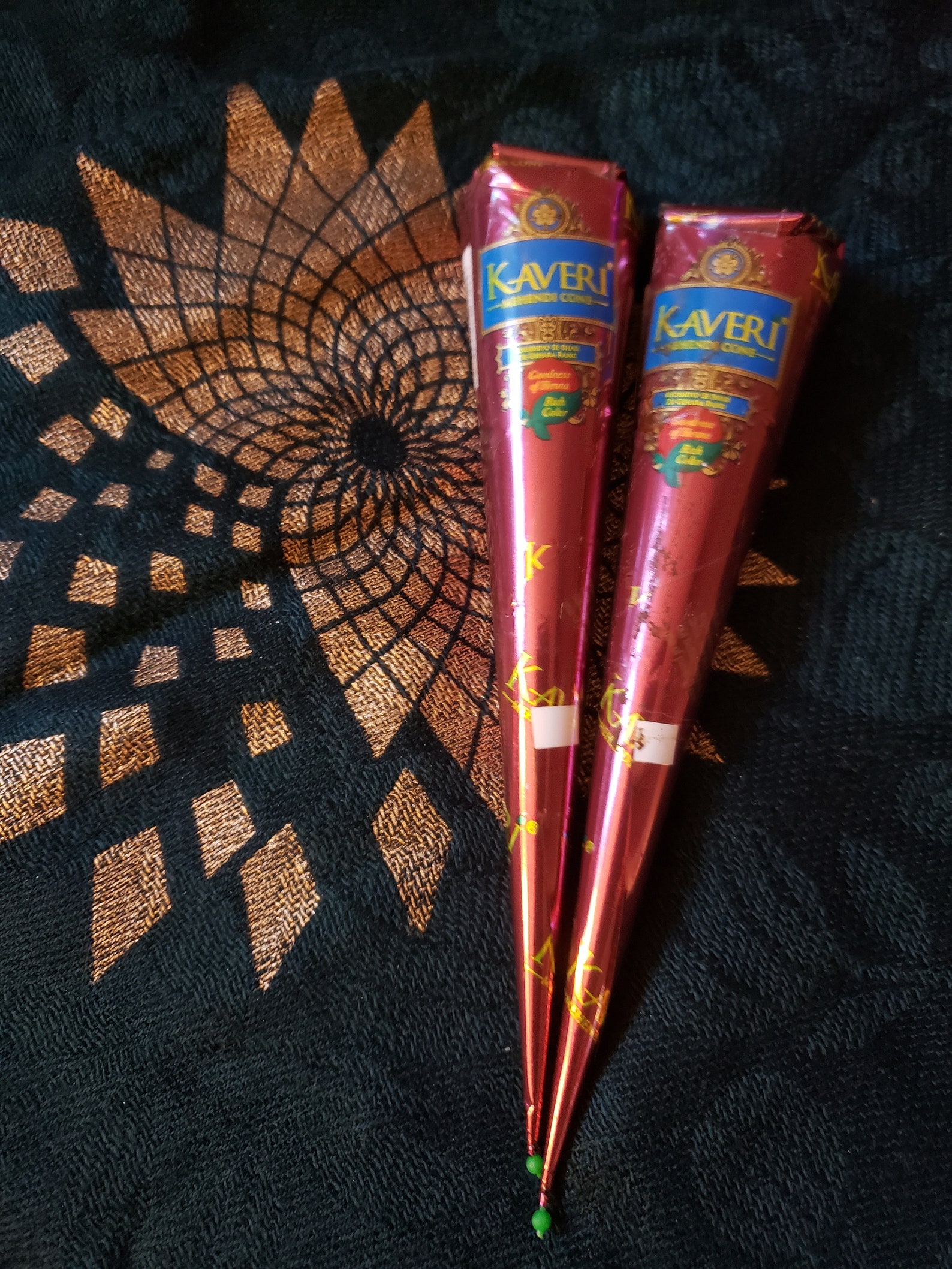 2x Natural Brown Henna Cones Etsy