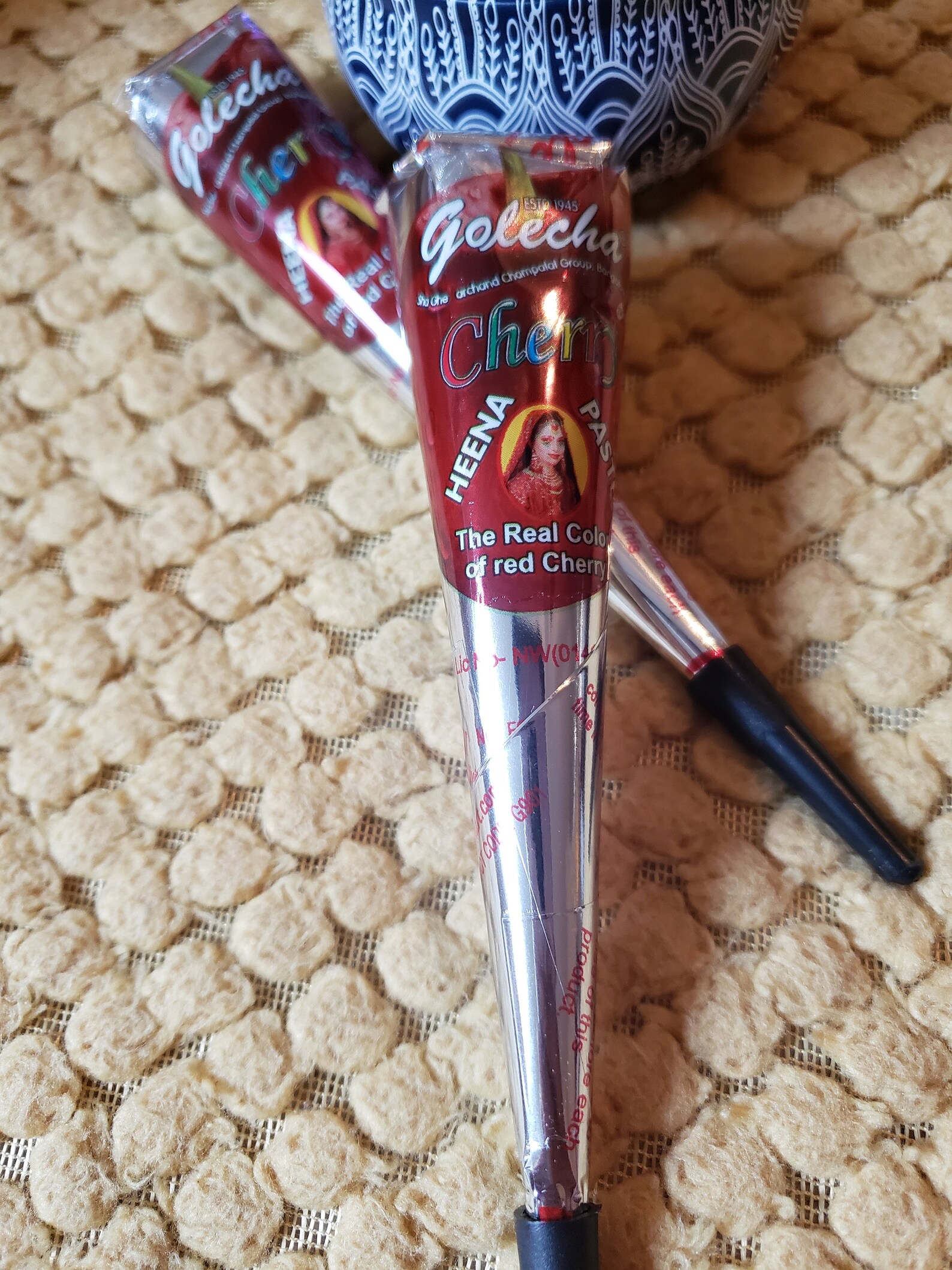 2x Henna Cone Real Color of Red Cherry Etsy