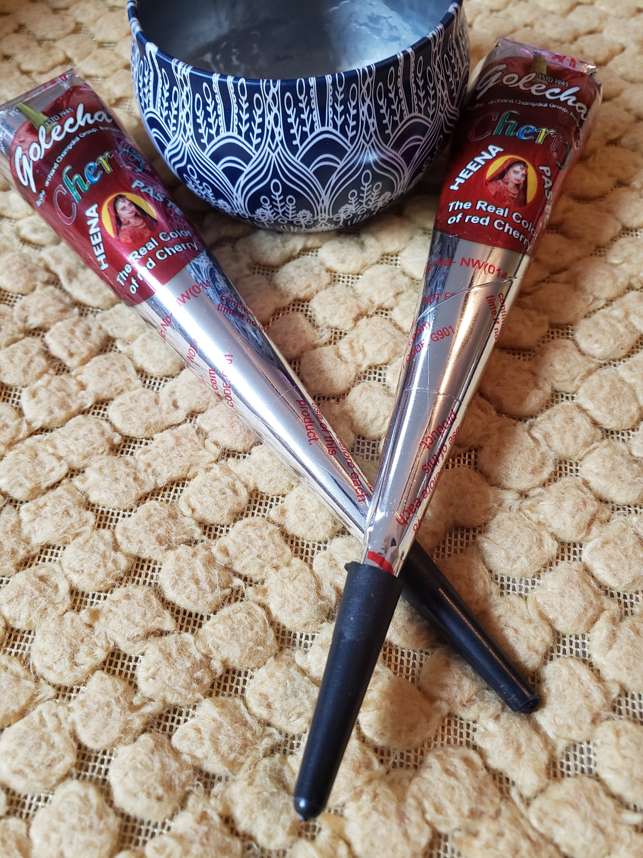 2x Henna Cone Real Color of Red Cherry Etsy