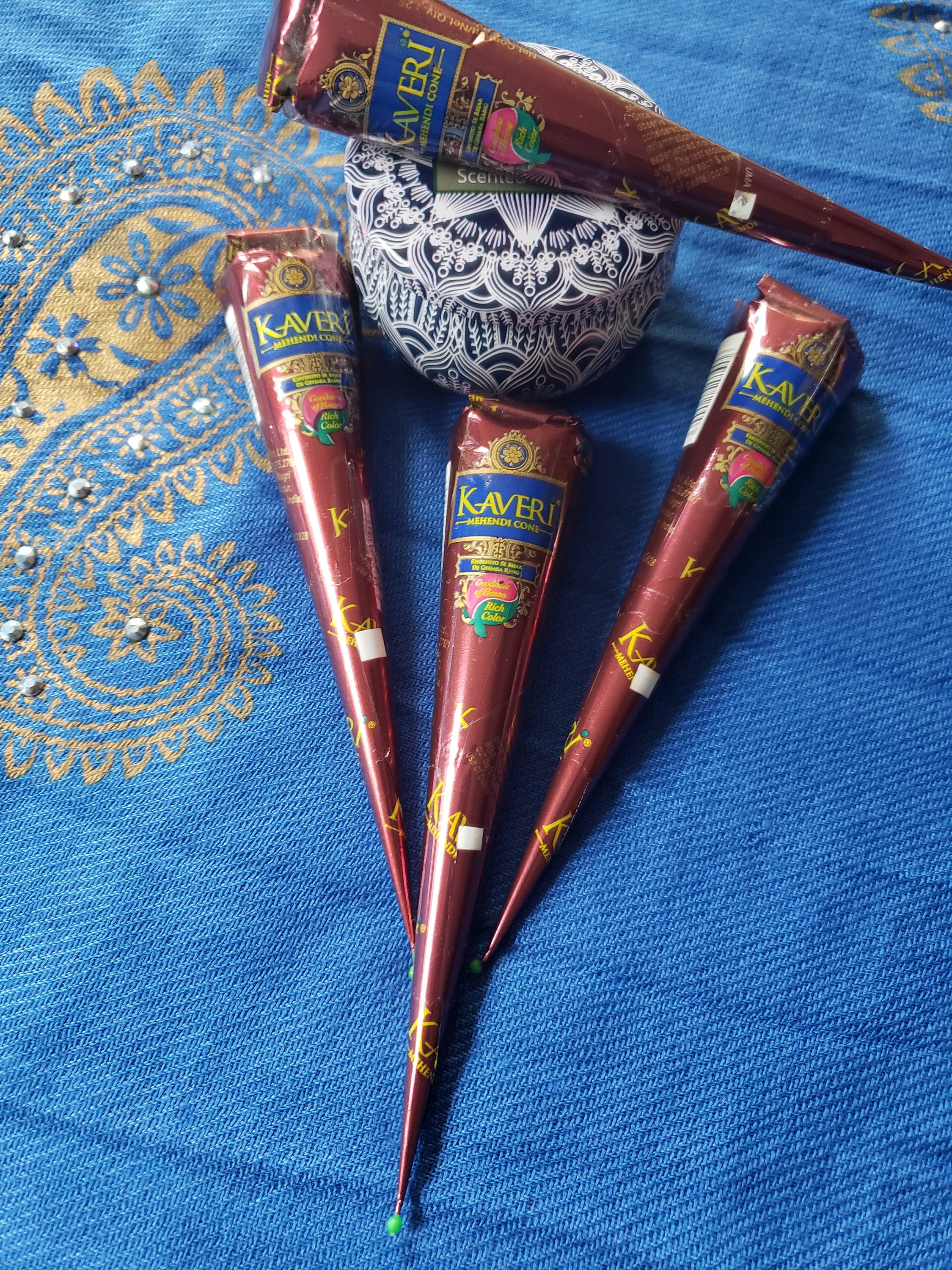 4x 100 Natural Brown Kaveri Henna Cones. Etsy