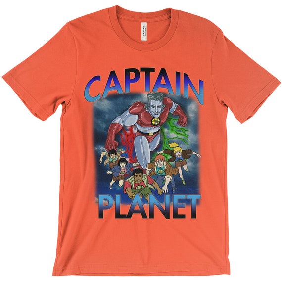 Captain Planet 90s Cartoon Retro Vintage T-shirt - Etsy Captain Planet 90s Cartoon Retro Vintage T-shirt - Etsy