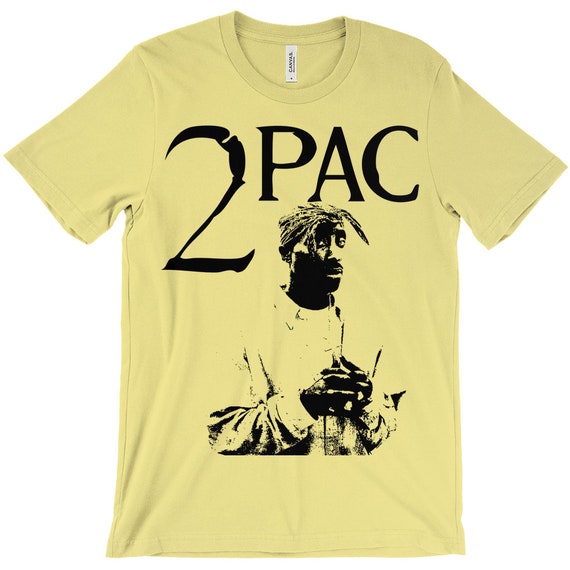 Yellow tupac shop shirt