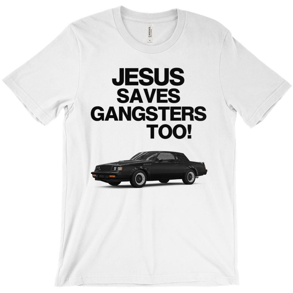 Jesus Saves Gangsters Too Tee – GNX “squabble Up” Kendrick Lamar T