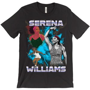 Serena Williams Custom Drawing T-Shirt – Tennis Legend Tribute | Grand Slam Champion Gift for Her | Unisex Winner Tee