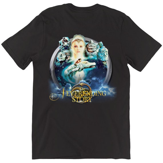 La storia infinita 1984 T-shirt nera fronte e retro Italia