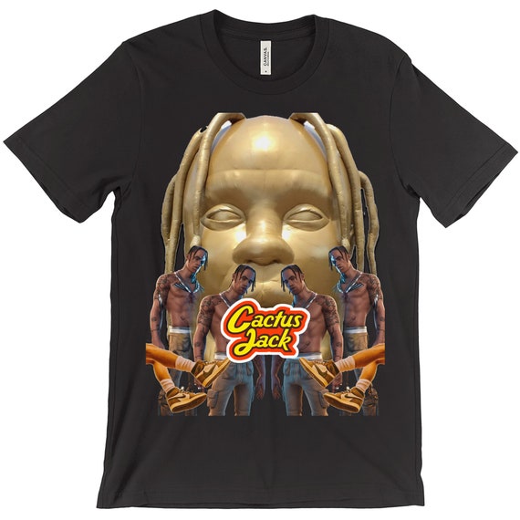 トップス CACTUSJACK Travis Scott Sprayed Shirt Buy Cactus Jack by Travis Scott x Sp5der Airbrush Tee 'Black