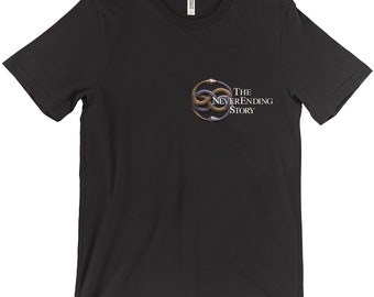 The Neverending Story 1984 Front And Back Black T-Shirt