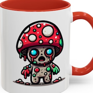 Zombie Mushroom Mug | Mushroom Character | Zombie Mushroom