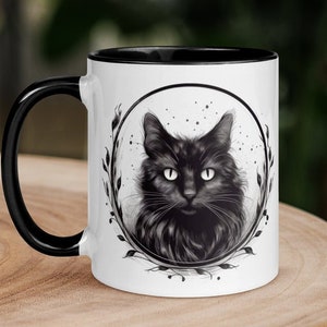 魔女の黒猫マグカップ - Etsy 日本