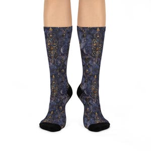 Celestial Socks, Gift for Her, Cute Socks for Her, Valentines Gift for Her, Aesthetic Socks, Witchy Socks, Witchy Vibes, Witchy Gift
