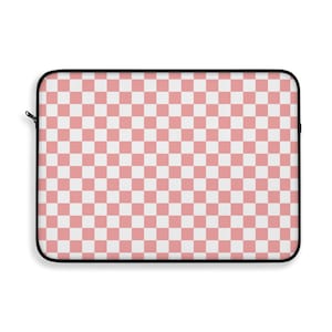 Checkered Laptop Sleeve: Groovy Y2K Macbook Case