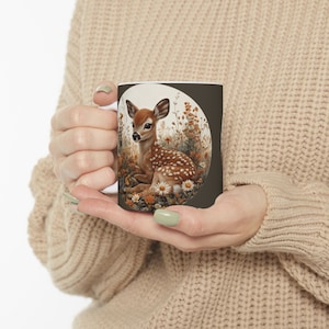 Cottagecore Doe Mug | Coquette Deer | Coquette Doe | Doe Mug | Cottagecore Mug