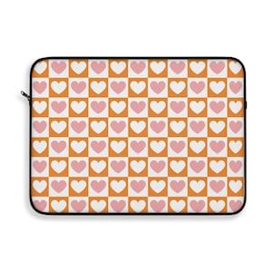 Checkered Laptop Sleeve, Groovy Laptop Sleeve, Laptop Sleeve Checker, Y2K Macbook Air Case, Retro Laptop Sleeve, Retro Macbook Air Case