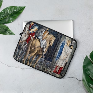 Art Nouveau Laptop Sleeve, Stylish Laptop Case, Designer Tech Accessories, Aesthetic Laptop Sleeve