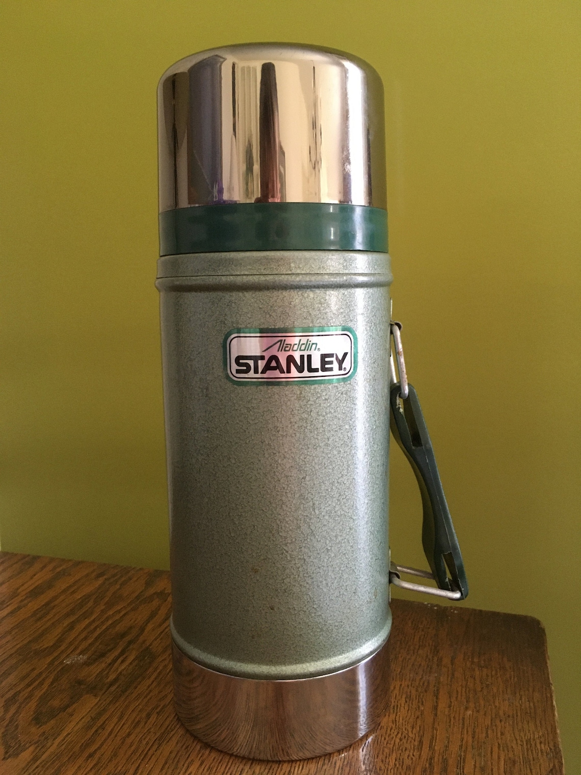 Vintage Aladdin Stanley Vacuum Bottle/Thermos Green No. Etsy