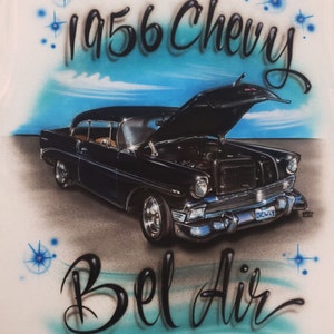 Airbrushed Car Design on Tshirt