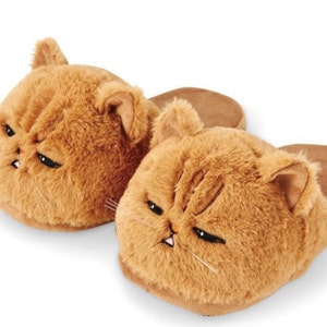 fluffy cat slippers