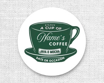 Pegatina personalizada de Ralph's Coffee