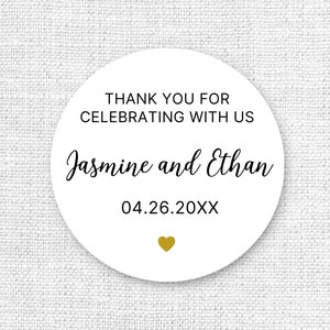 Wedding Sticker, Thank you wedding sticker, Thank you for celebrating sticker, Engagement Sticker, Anniversary Sticker, Celebration Sticker