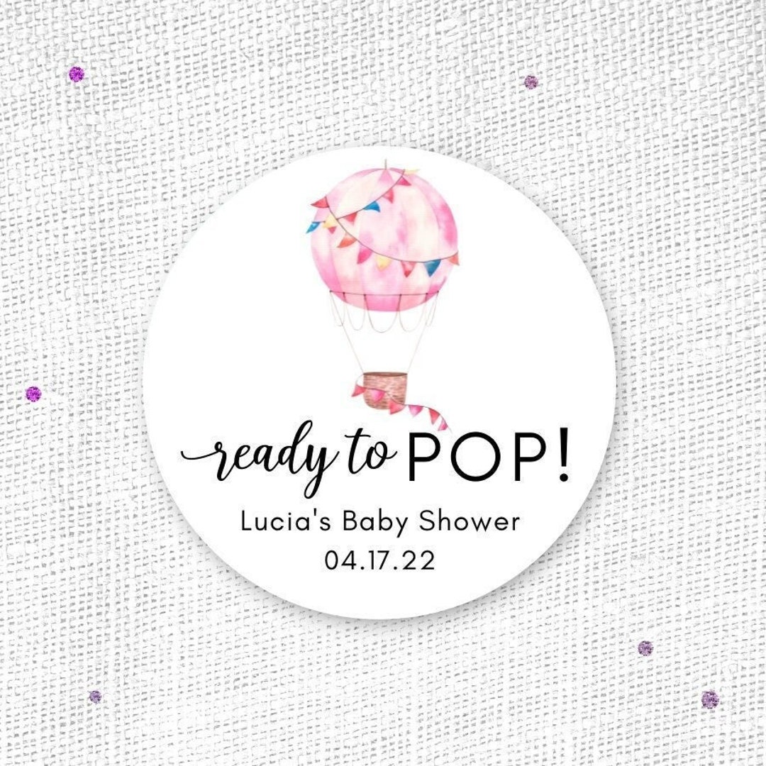 Balloon Baby Shower Stickers, Baby Shower Stickers, Thank You Baby