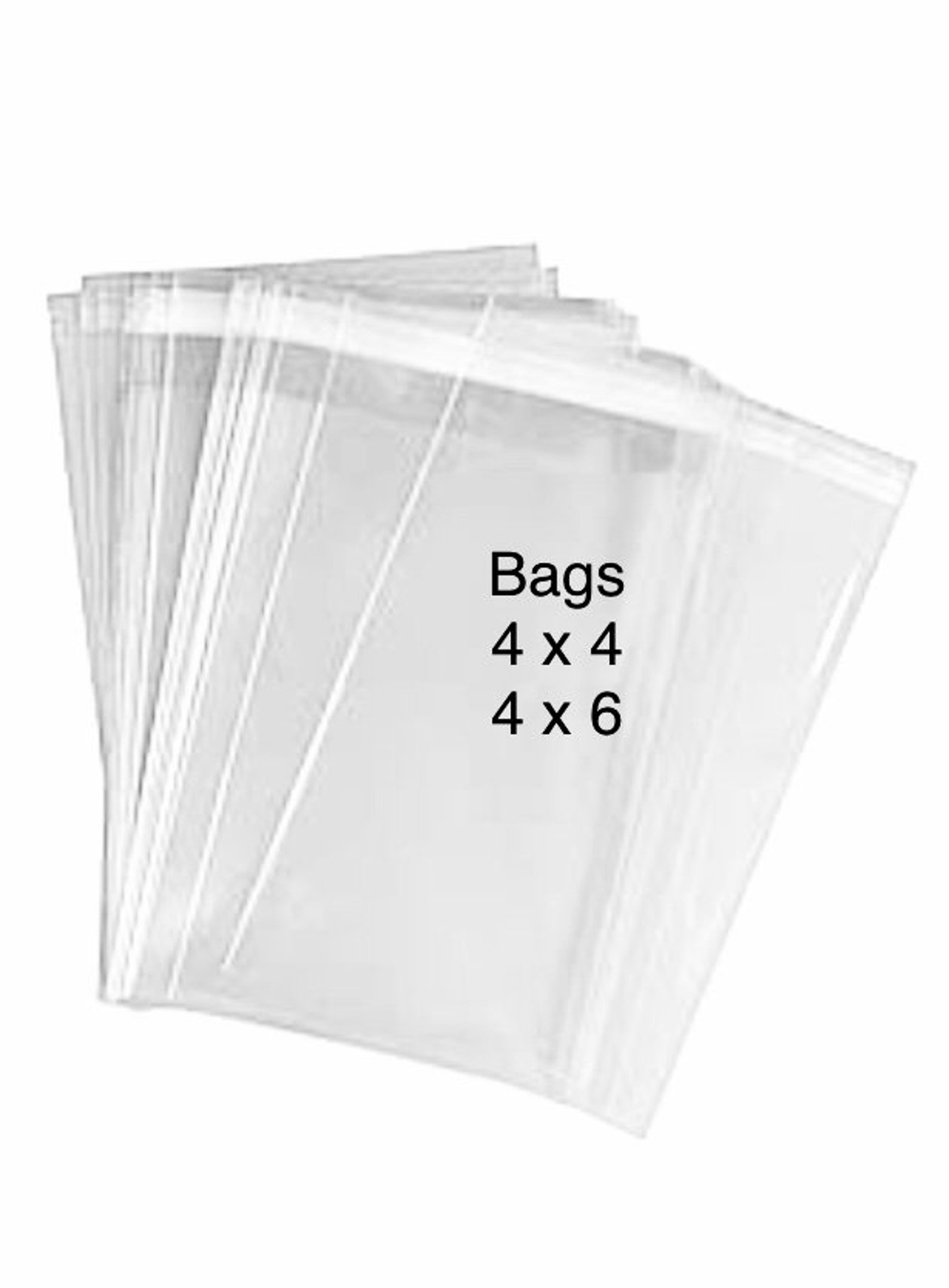Bags 4x4 Self Sealing Bags 4x6 Sealing Bags Cello Bags Etsy