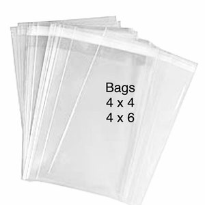 Bags, 4x4 Self Sealing Bags, 4x6 Sealing Bags, Cello Bags