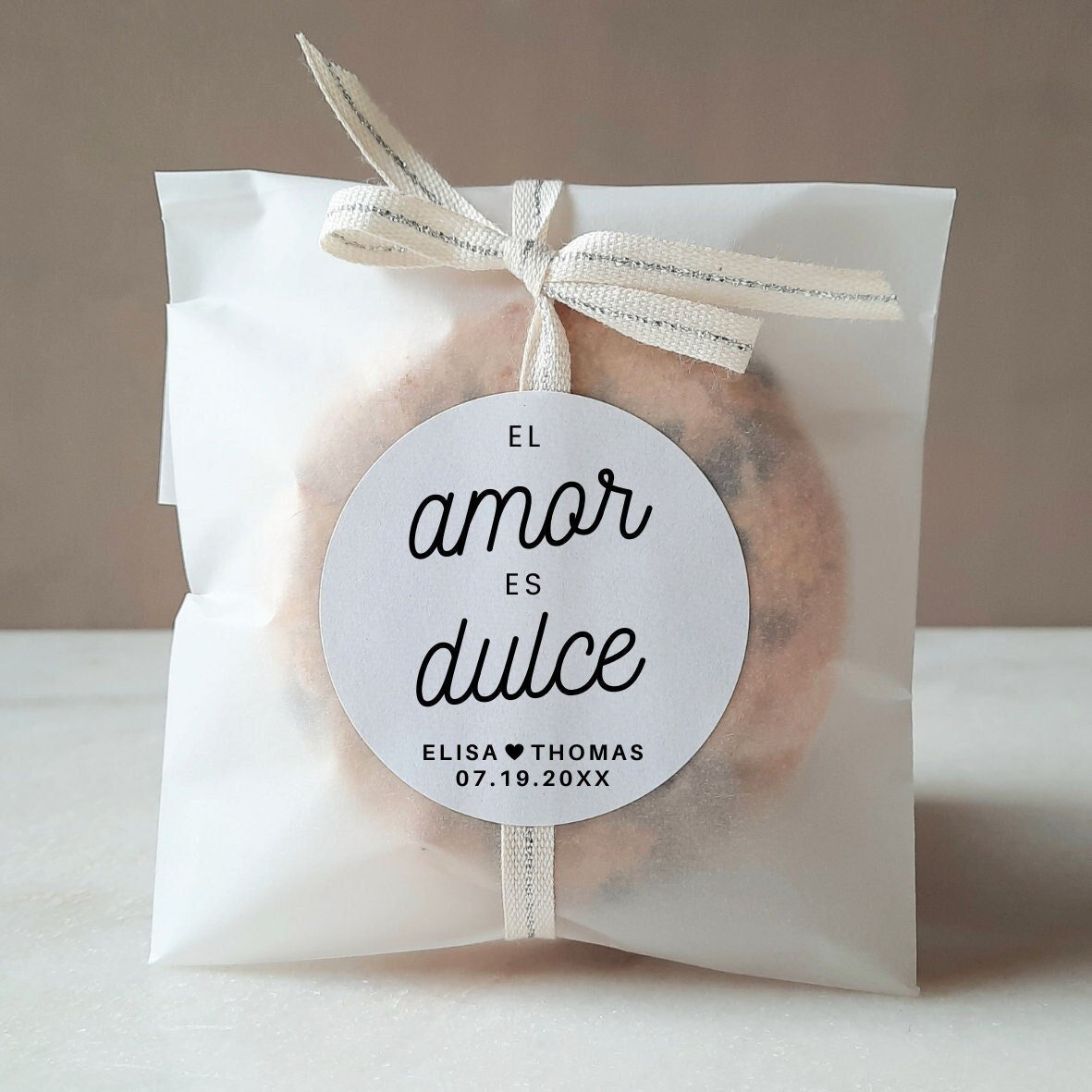 El Amor es Dulce, Wedding Sticker, El amor es dulce Sticker, Party Label, Party Favor Sticker, Party Sticker,