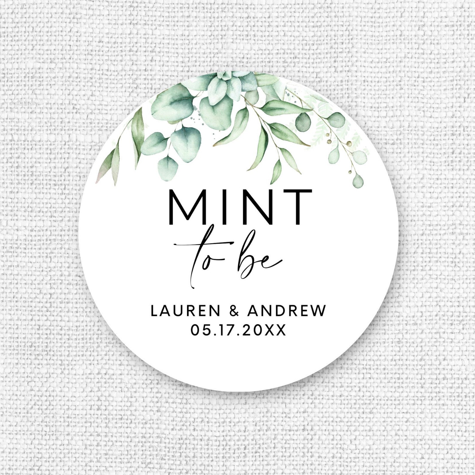 Personalized Mint to Be Wedding Favor Stickers - Etsy