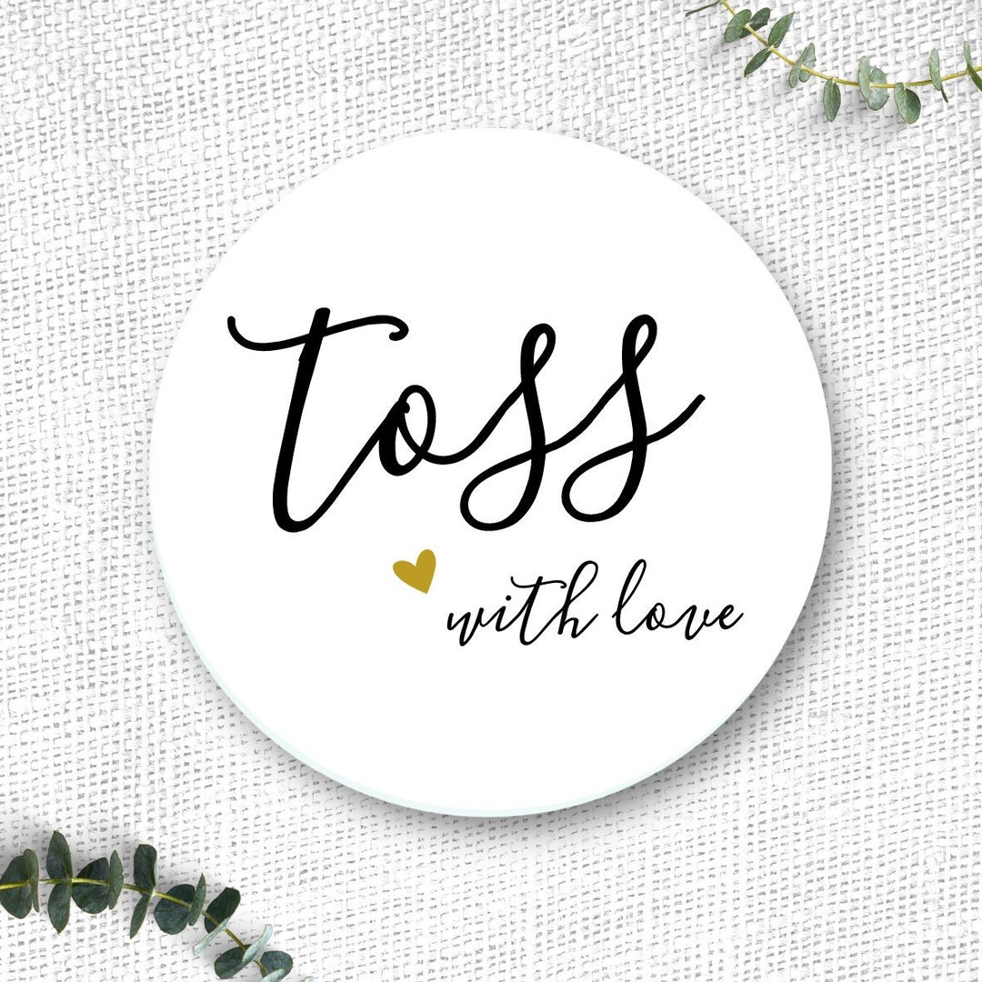 Wedding Toss Sticker, Petal Toss Sticker, Confetti Toss, Toss Me