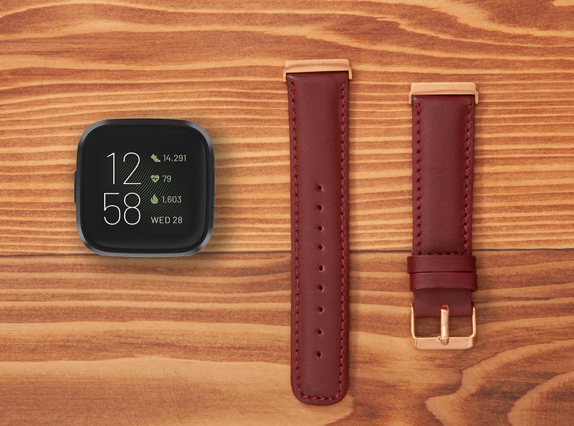 fitbit versa leopard band