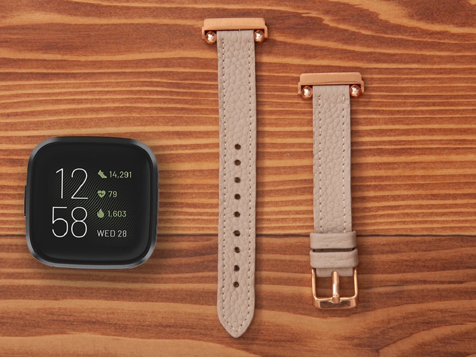 Fitbit Versa 3 Bands for Women Leather Versa 2 Bands Beads Etsy