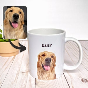 Custom Pet Mug,Personalized Pet Mug,Custom Dog Mug,Dog Mom Gift, Dog Dad Gift,Dog Mug,Cat Mug,Pet Owner Gift,Pet Portrait Mug,Dog Mom Mug image 1