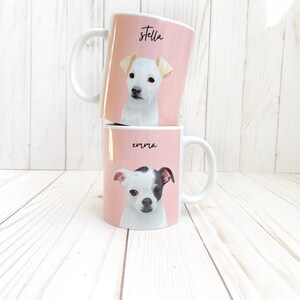 Custom Pet Mug,Personalized Pet Mug,Custom Dog Mug,Dog Mom Gift, Dog Dad Gift,Dog Mug,Cat Mug,Pet Owner Gift,Pet Portrait Mug,Dog Mom Mug image 3