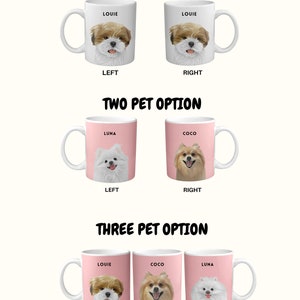 Custom Pet Mug,Personalized Pet Mug,Custom Dog Mug,Dog Mom Gift, Dog Dad Gift,Dog Mug,Cat Mug,Pet Owner Gift,Pet Portrait Mug,Dog Mom Mug image 5