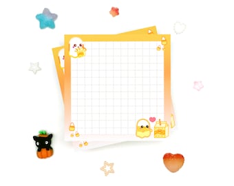 Halloween Candy Corn Ghosts Memo Pads