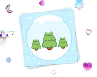Snow Day Christmas Holiday Memo Pad
