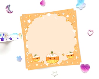 Candy Corn Pumpkins Halloween Memo Pads