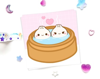 Soup Dumplings in Bamboo Basket Bath Memo Pad