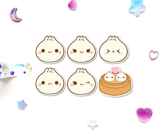 Soup-er Cute Dumplings Sticker Set
