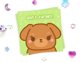 Don’t Furget Dog Memo Pad