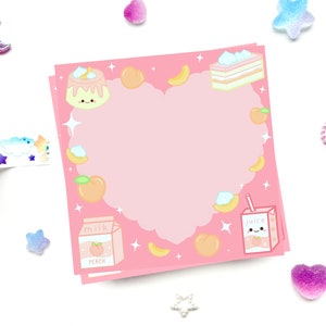 Peach Dreams Peach Dessert Memo Pad