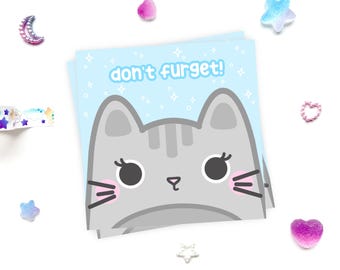Don’t Furget Cat Memo Pad