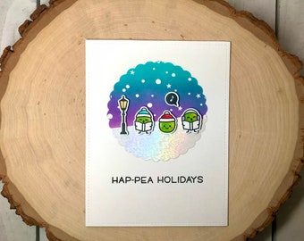 Hap-pea Holidays Greeting Cards