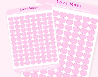 Lovemaze Mini Heart Planner Sticker Sheet