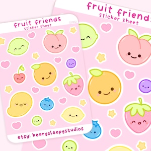 Fruit Friends Planner Journal Sticker Sheet
