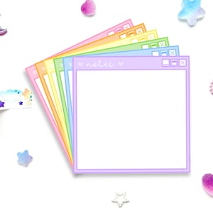 Rainbow Notes Windows Memo Pad