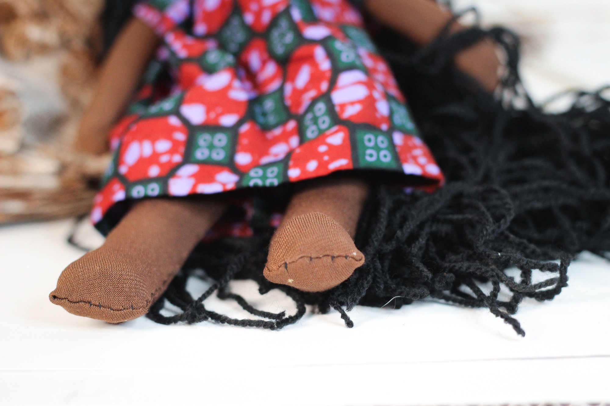 Handmade African Rag Doll / Handcrafted 8in Fabric Dolls / | Etsy