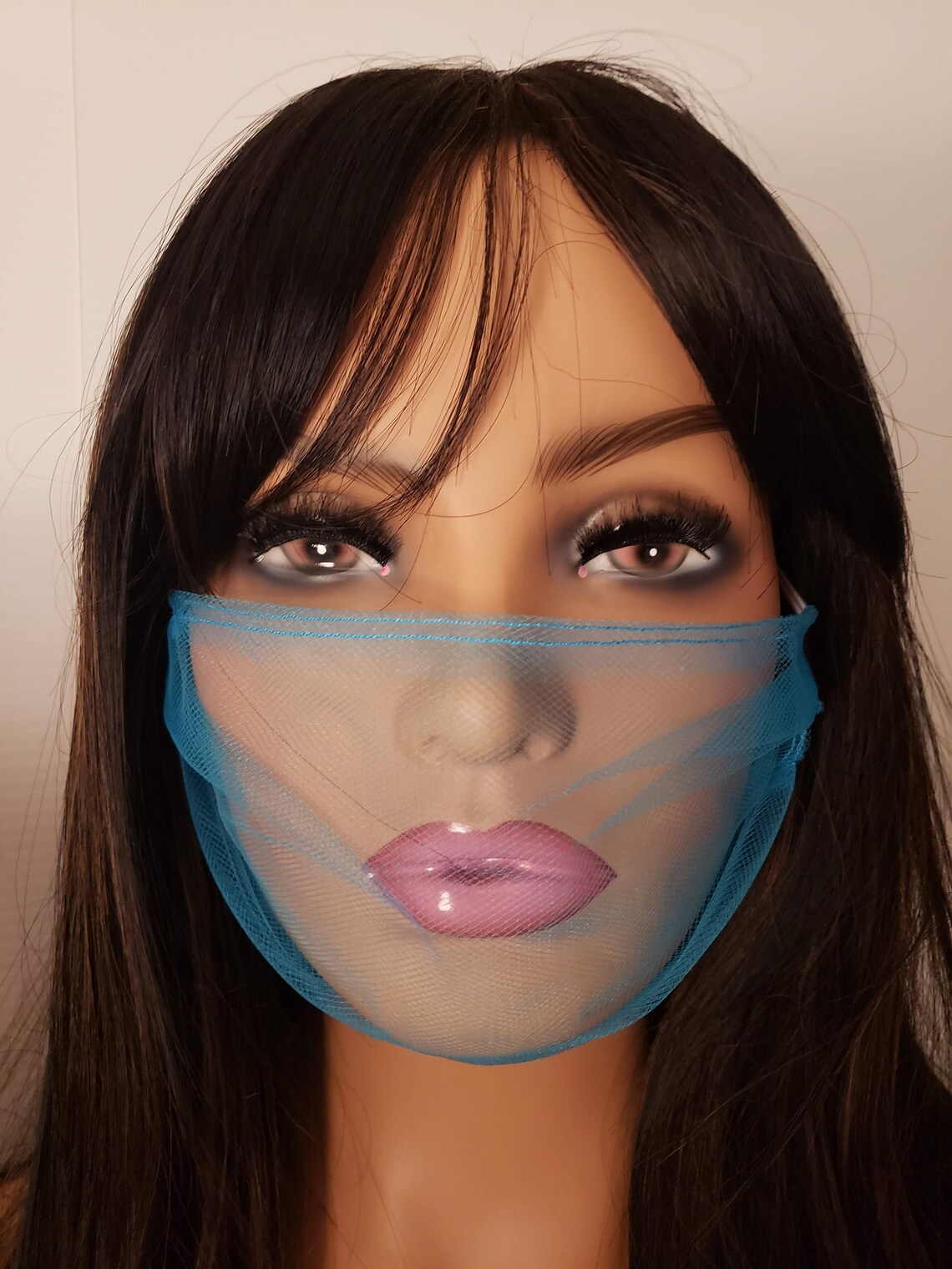Novelty Breathable Face Mask Covering Tulle Mesh Net Etsy