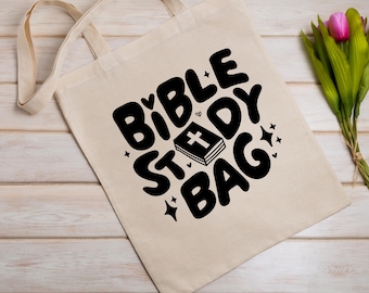 Bible Study Tote Bag, Church Bible Bag, Bible Study Gift Bag