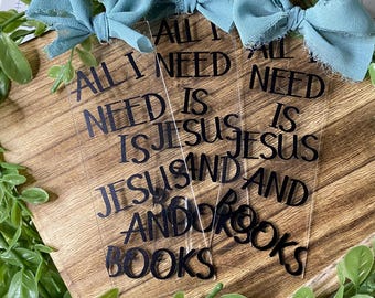 Acrylic Bible Bookmark -  Christian Bookmark For Women -  Book Lover Gift - Bible Bookmark
